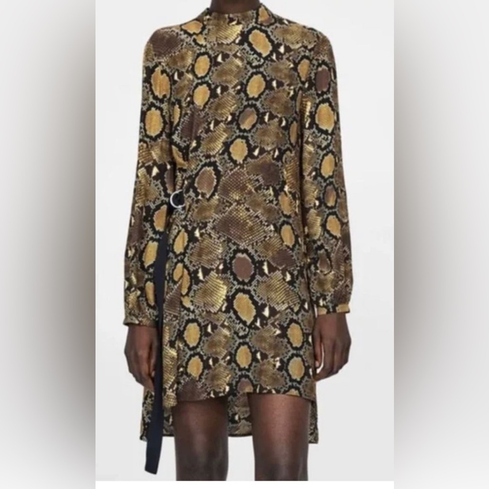 Zara Size Small Python Print Dress - image 1